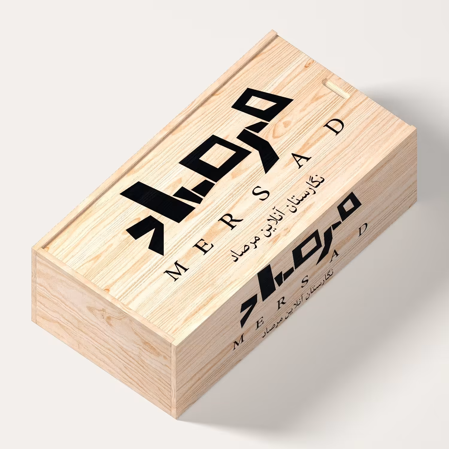 جعبه چوبی با طرح دلخواه شما 