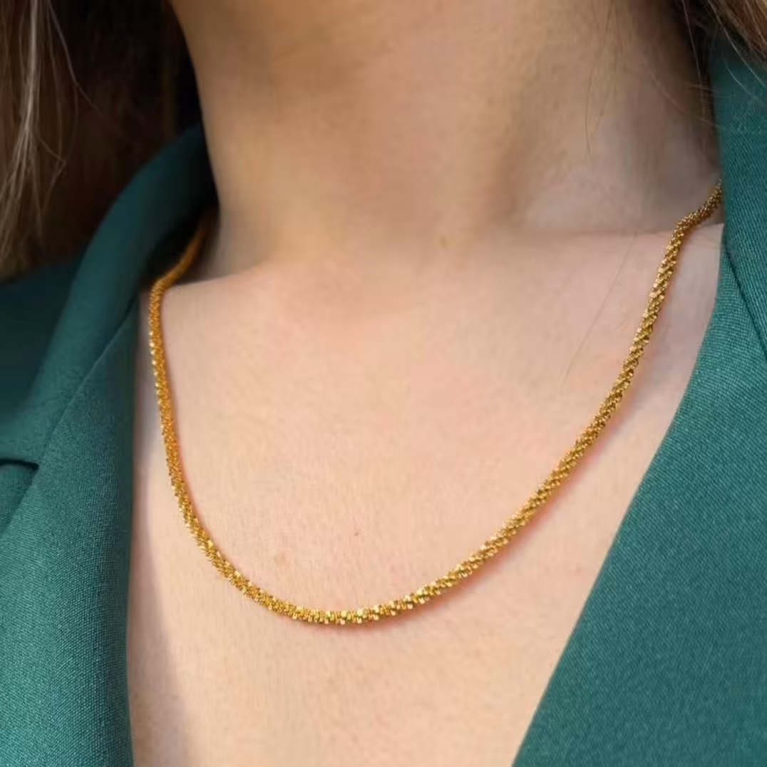 زنجیر استیل خاویاری رنگ ثابت ضدحساسیت