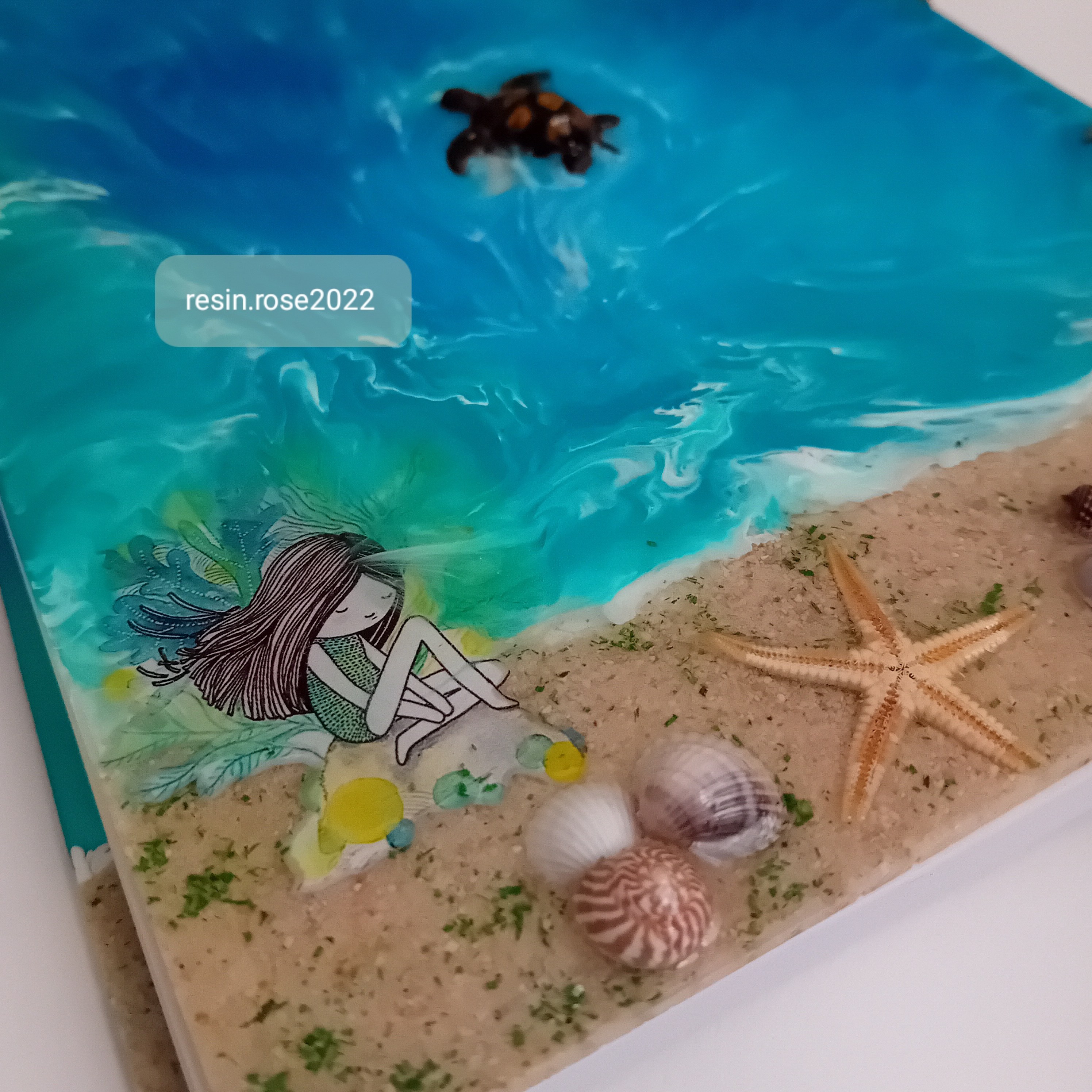 دفتر زیبای رزینی طرح دریا