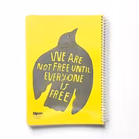 دفتر 100 برگ الیپون طرح پرنده  مجلد