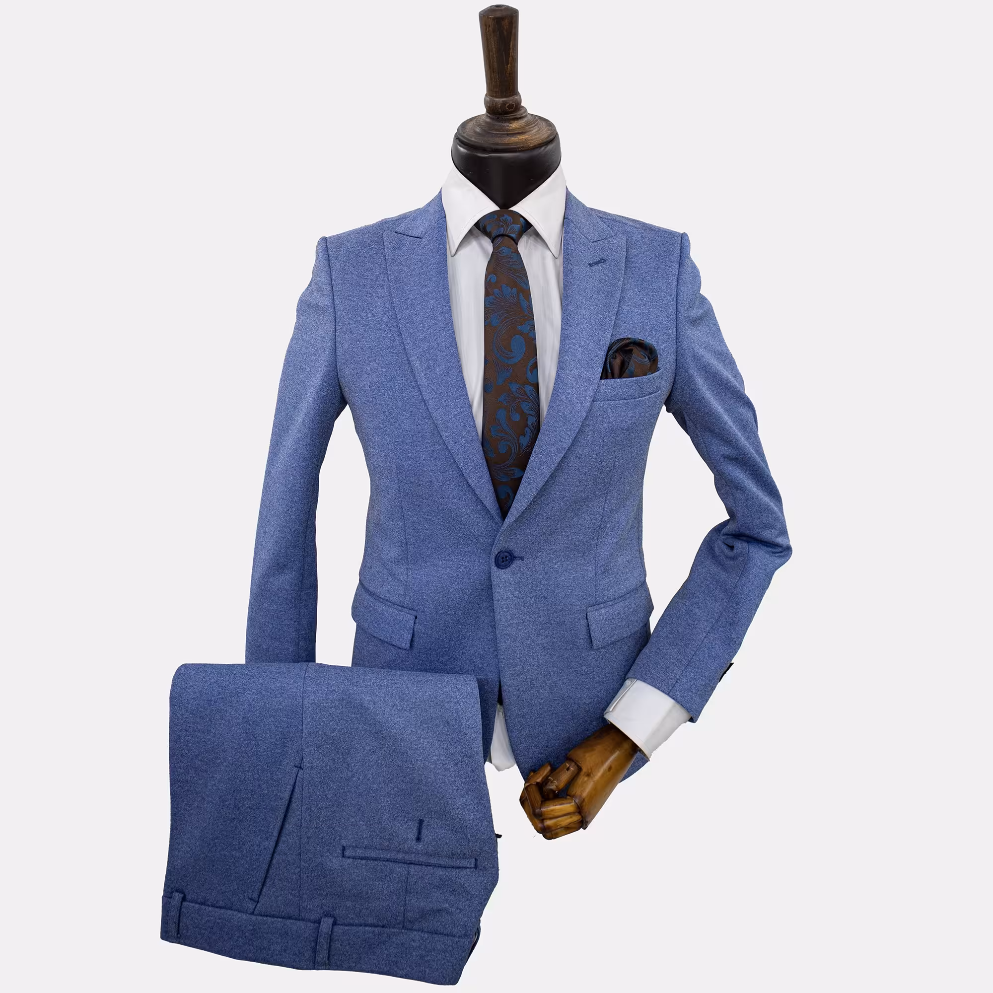 کت و شلوار مردانه آبی آسمانی پارچه سوپرکش با ارسال رایگان 