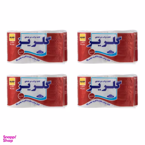 دستمال توالت گلریز مدل 07 4 بسته 2 عددی