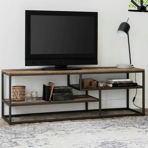 میز  ال سی دی چوب وفلز (مدل پازل)