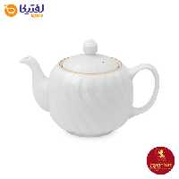 قوری آلمانی چینی زرین طرح زرین لب طلایی