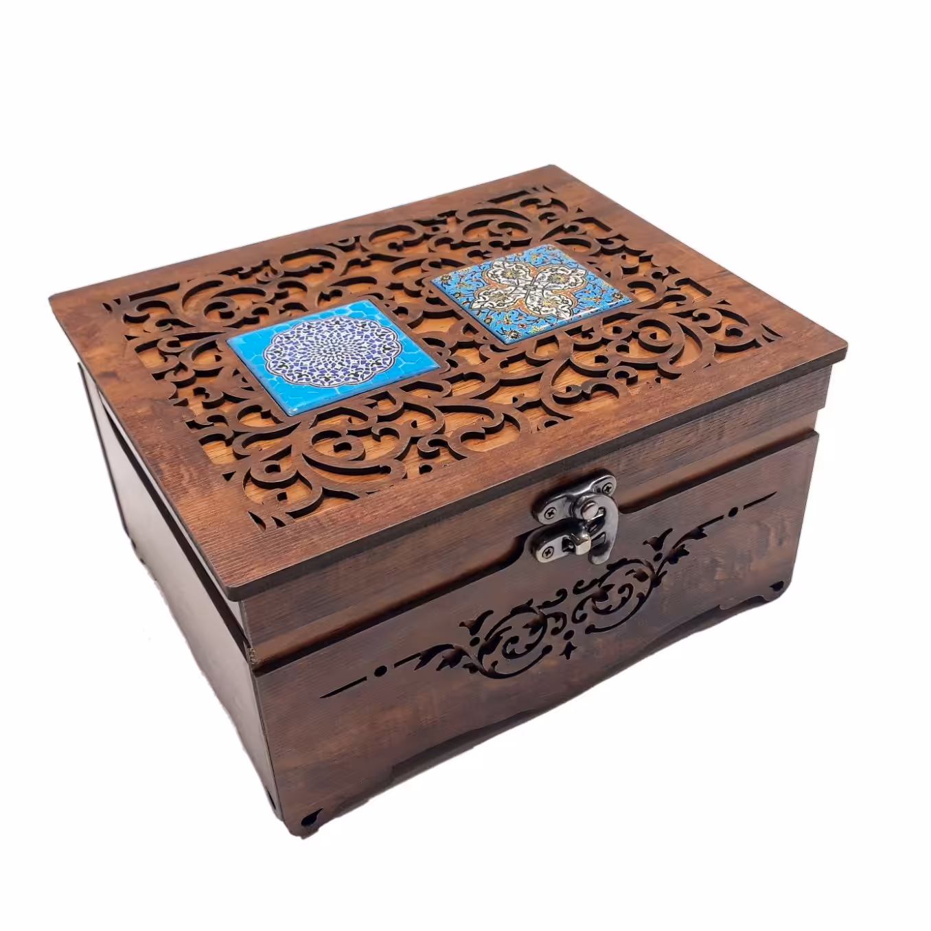 جعبه پذیرایی و دمنوش مدل دو کاشی کد 061