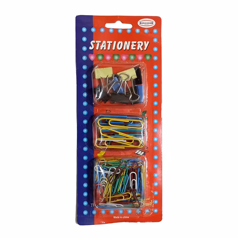 ست گیره رنگی کاغذ - stationery