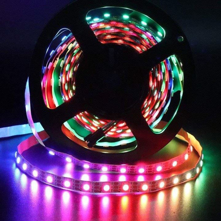 پک  ریسه ال ای دی نواری آر جی بی 5 متری LED RGB  و کنترلی