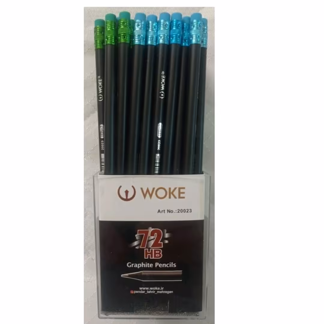 مداد مشکی ذغالی پاک کن دار ووک