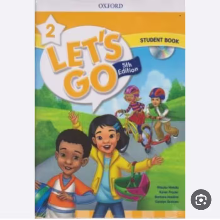 کتاب زبان لتز گو دو همراه با کتاب تمرین و سی دی lets go 2 fifth edition 