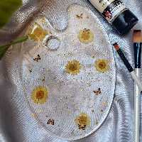 پالت نقاشی بابونه قابل شستشو نشکن سبک و محکم 