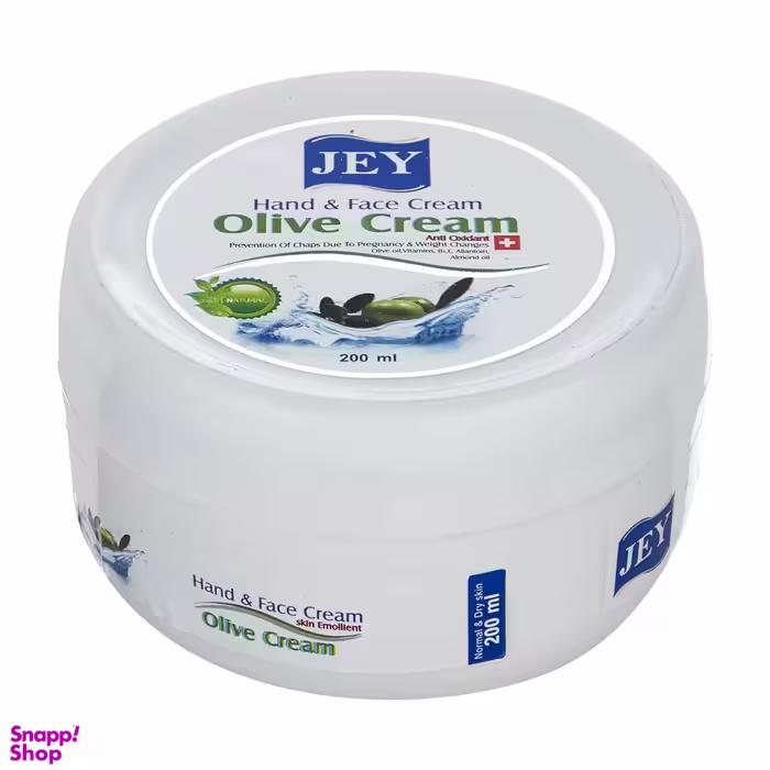 کرم دست و صورت جی (jey) مدل Olive حجم 200 میلی‌لیتر