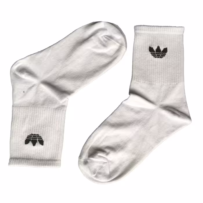 جوراب ساق کوتاه طرح ادیداس رنگ سفید سایز 36 تا 41