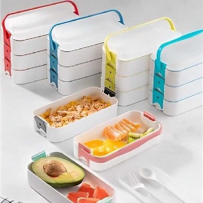 ظرف غذای سه طبقه فولی لایف 4030 Foly Life