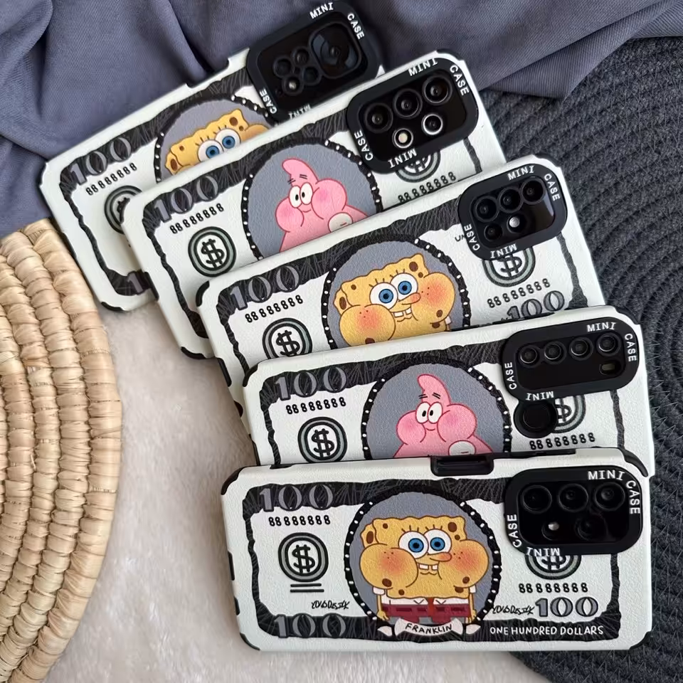 قاب گوشی مدل پاتریک و باب دلاری برای آیفون و سامسونگ شیائومی