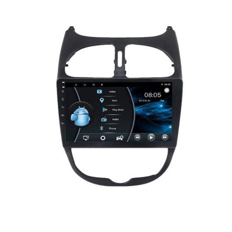 مانیتور اندروید پژو 206 نویکس سری  T300 QLED اپل کارپلی