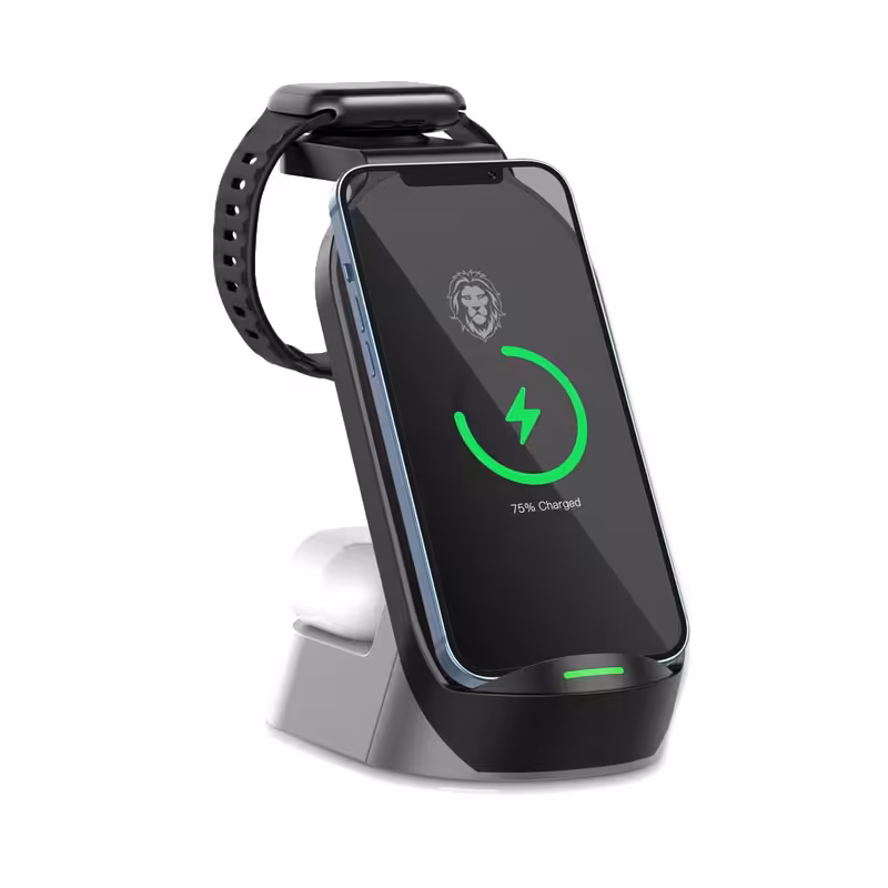 قیمت و خرید شارژر وایرلس 4 کاره ی گرین لاین - ایسل