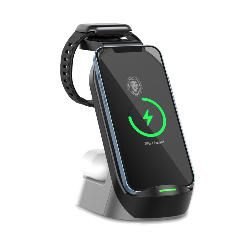 قیمت و خرید شارژر وایرلس 4 کاره ی گرین لاین - ایسل