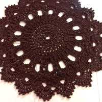 فرشینه قلاب بافی هنر دست (مستقیم از تولیدی) رنگ قهوه ای و در رنگ دلخواه شما