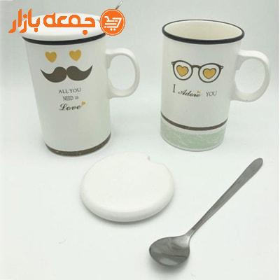 ماگ سرامیکی قاشق دار