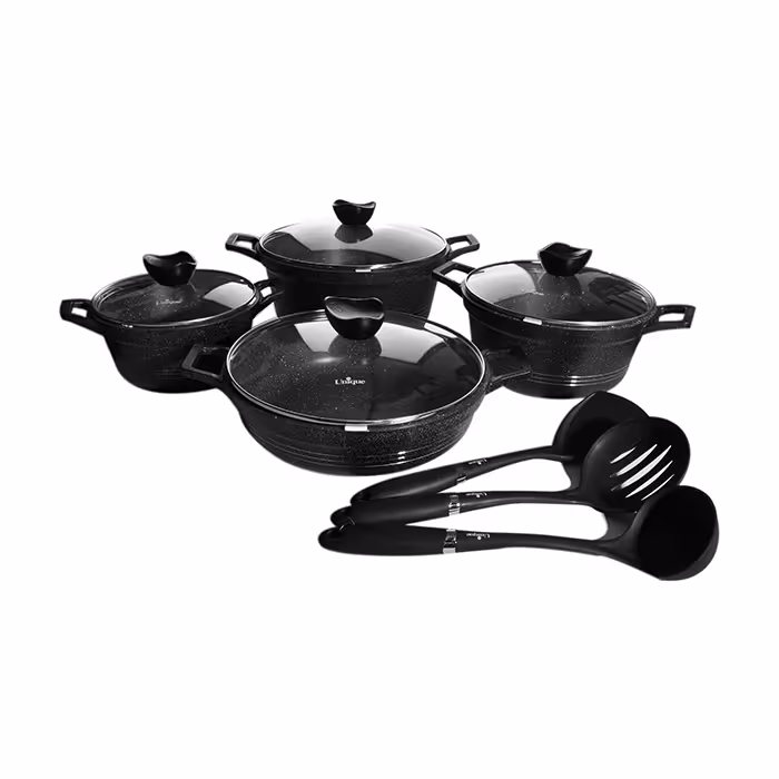 سرویس قابلمه گرانیتی 11 پارچه یونیک