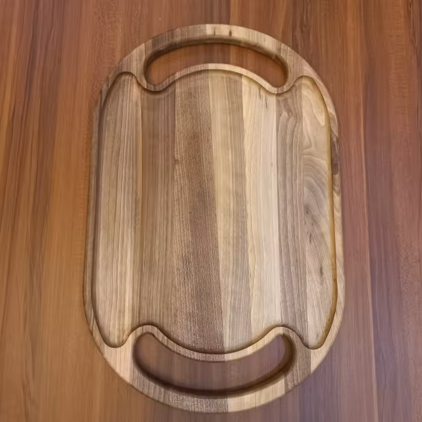 سینی چوبی  بیضی 