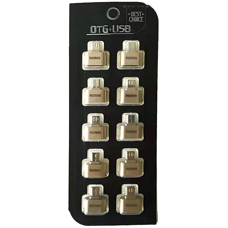 تبدیل OTG MicroUSB ریمکس REMAX پک 10 عددی