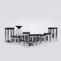 سرویس آشپزخانه 18 پارچه اورانوس استیل بادرب مشکی ( مدل استوانه ) 