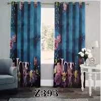 پرده چاپی پانچ دو قواره طرح مدرن کد z393