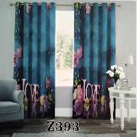 پرده چاپی پانچ دو قواره طرح مدرن کد z393
