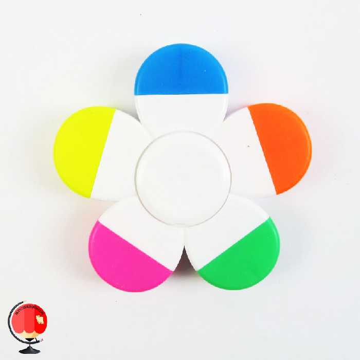 ماژیک هایلایتر فانتزی طرح گل 5 رنگ