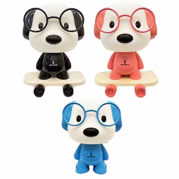 چراغ خواب عروسکی،سگ ناقلا،در سه رنگ مشکی،آبی،صورتی