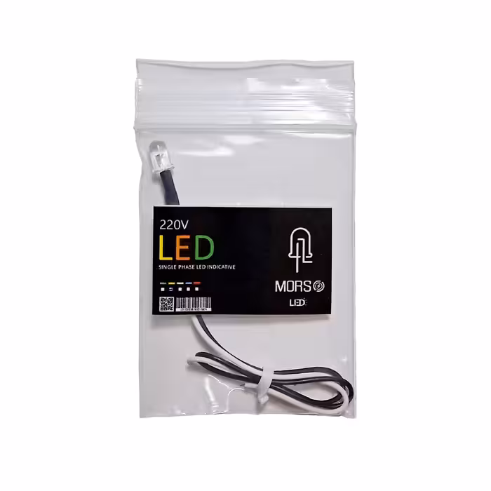 چراغ سیگنال 5LEDمیلی متر220ولت مورس(رنگ صورتی) 