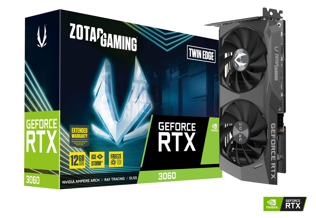 کارت گرافیک زوتک مدل GAMING GeForce RTX 3060 12GB Twin Edge