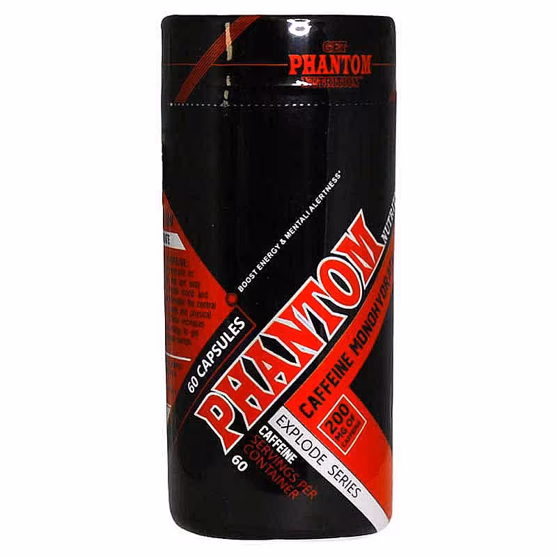 قیمت خرید اینترنتی کپسول کافئین مونوهیدرات فانتوم نوتریشن 60 عدد Caffeine | فارموکسین