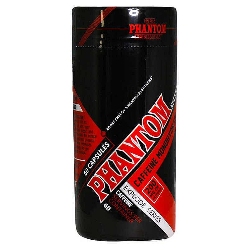قیمت خرید اینترنتی کپسول کافئین مونوهیدرات فانتوم نوتریشن 60 عدد Caffeine | فارموکسین