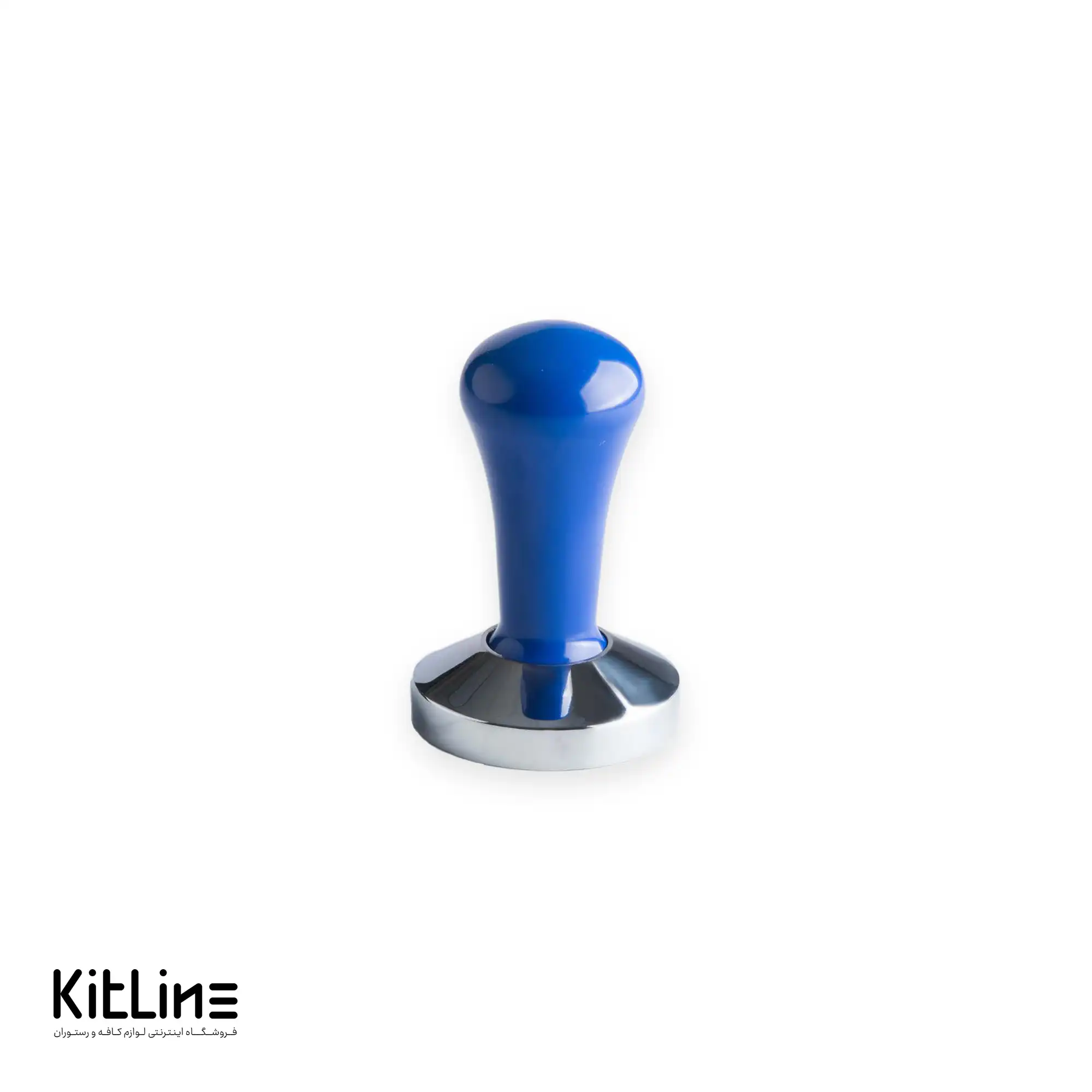 تمپر قهوه 58 میلیمتری دسته آبی