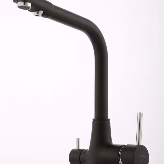 شیرآلات ترک سو ظرفشویی دو منظوره مدل سلین مشکی کروم