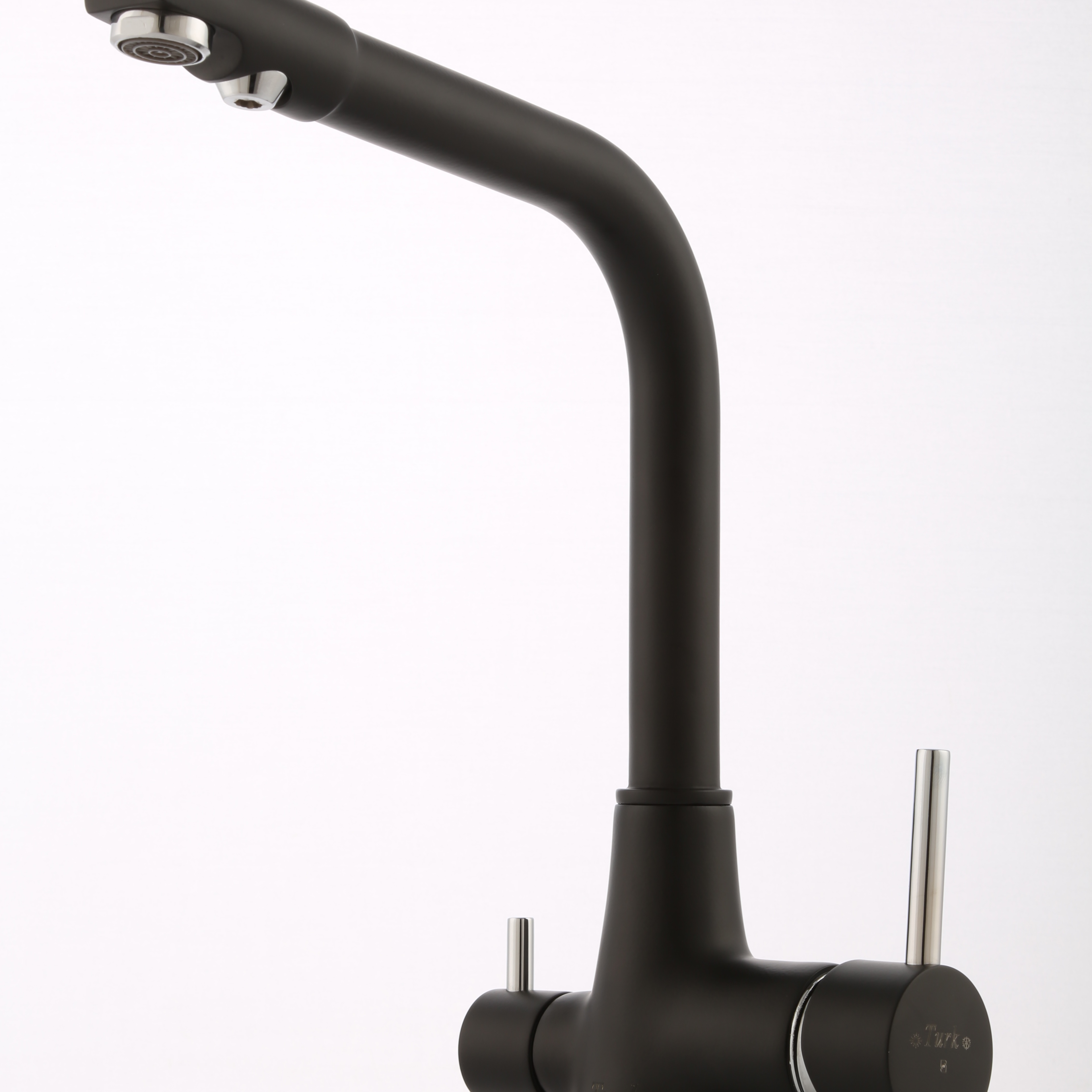 شیرآلات ترک سو ظرفشویی دو منظوره مدل سلین مشکی کروم