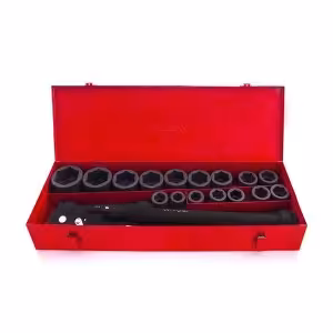 جعبه بکس 21 پارچه فشار قوی مشکی درایو 3/4 لایت مدل SU21-P