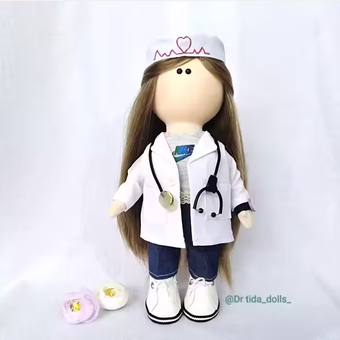 عروسک روسی مشاغل طرح پزشک 