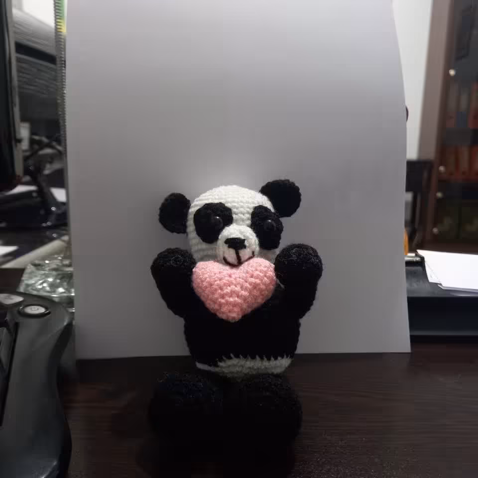 عروسک دستبافت پاندا