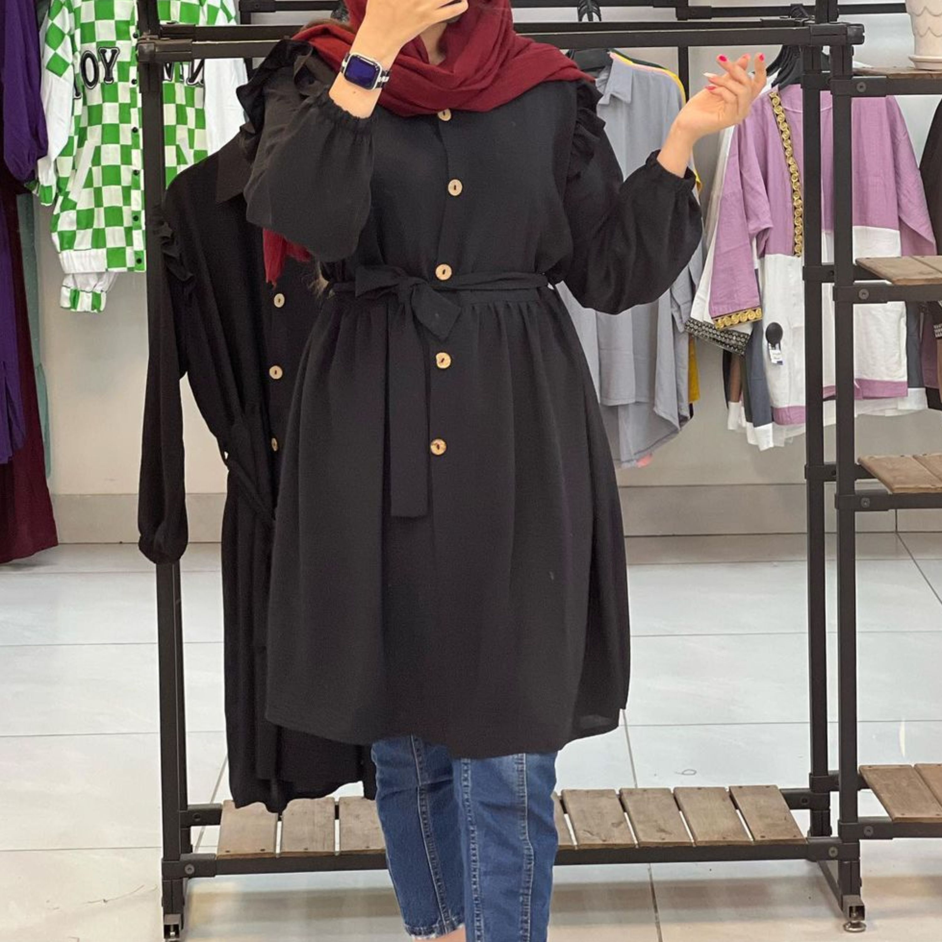 مانتو عروسکی جنس داکرون