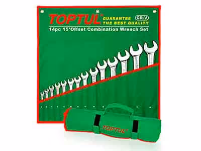 آچار های سری یکسره 16 عددی اینچی تاپ تول TOPTUL