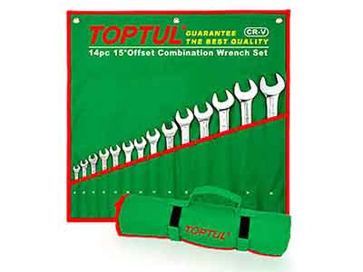 آچار های سری یکسره 16 عددی اینچی تاپ تول TOPTUL