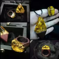 ست گردبند و انگشتر Golden land