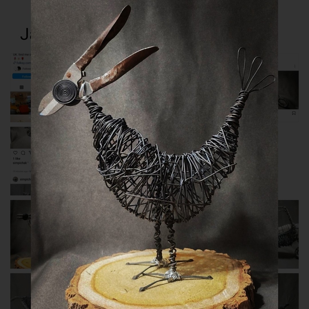 پرنده سیمی سر قیچی