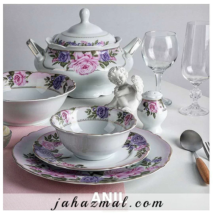 سرویس چینی پردیس طرح آنیل 102 پارچه کد 806