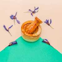 آسیاب زعفرون سنگی ، آسیاب ادویه سنگی ، آسیاب سنگی ، سنگ مرمر سفید رگه کرم قهوه ای ، کد محصول 0139