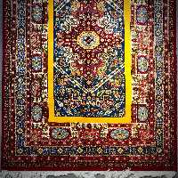 فرش دستباف - 6 متری - نقشه عشایری - رنگ طبیعی - کد 1