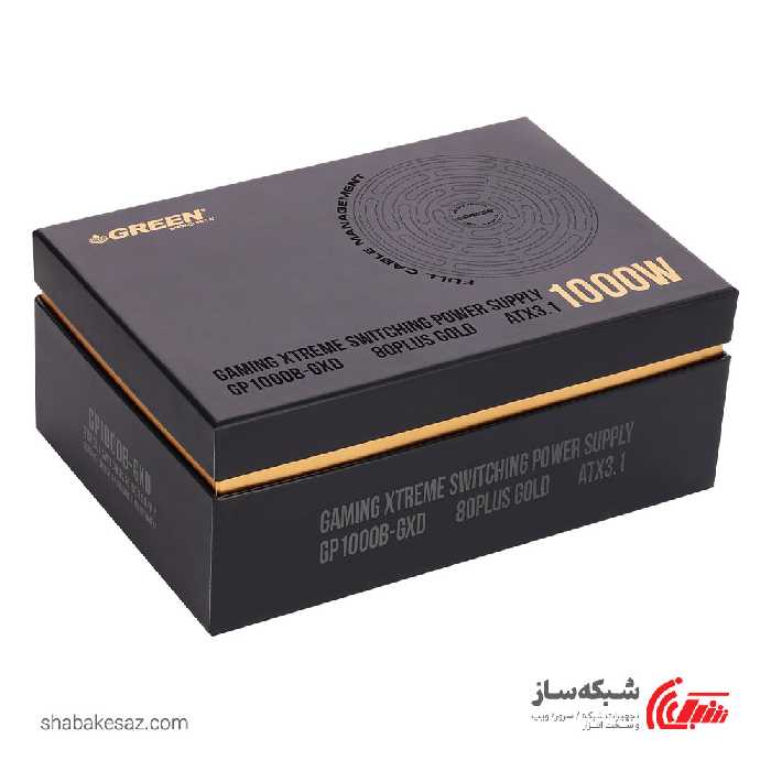 قیمت و خرید پاور گیمینگ گرین GREEN GP1000B-GXD - شبکه ساز